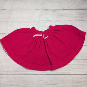 6/7 Mini Boden Red Corduroy Skirt